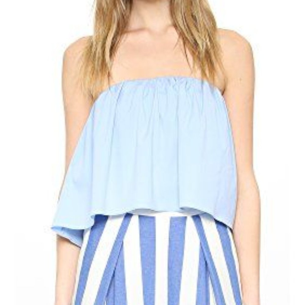 Milly Strapless Gathered Top